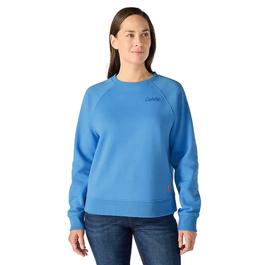 Carhartt Women's Sawyer Crewneck Sweatshirt (Tranquil Blue) Size 3XL