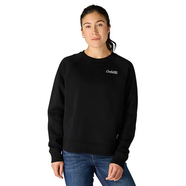Carhartt Women's Sawyer Crewneck Sweatshirt (Black) Size XS