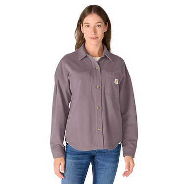 Carhartt Women's Durham Knit Overshirt (Ash Berry) Size XL