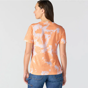 Carhartt Women's Irvine Relaxed T-Shirt (Coral Reef Watercolor Camo) Size M