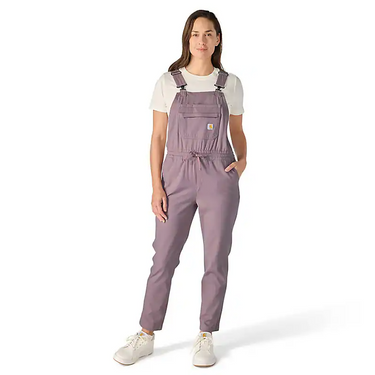 Carhartt Women's Force Ripstop Bib Overall (Ash Berry) Size XXL