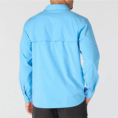 Carhartt Force Sun Defender™ Woven Relaxed Long Sleeve Shirt (Tranquil Blue) Size L