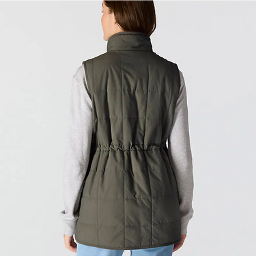Carhartt Women's Rain Defender® Relaxed Fit Lightweight Insulated Mock-Neck Vest (Dusty Olive) Size 3XL