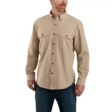 Carhartt Fort Loose Long Sleeve Shirt (Dark Tan Chambray) Size 3XL