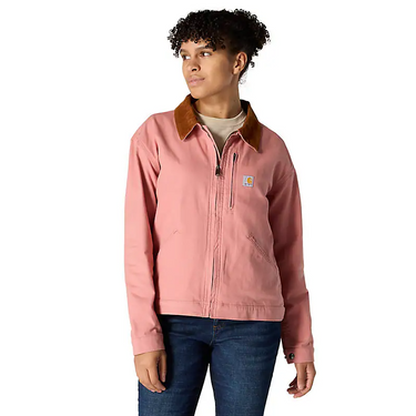 Carhartt Women's Iconic Crawford Detroit Jacket (Rose Tint) Size M