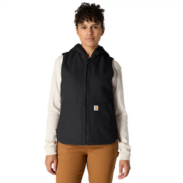 Carhartt Women's Hooded Vest (Black) Size XXL