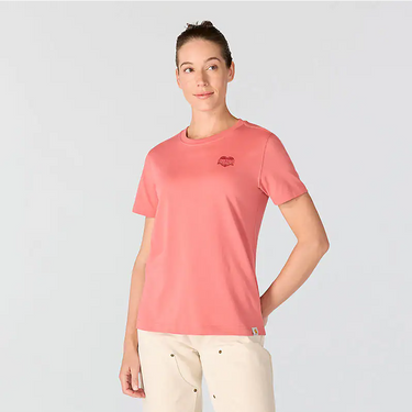 Carhartt Women's Irvine Relaxed Heritage Heart T-Shirt (Light Amber) Size S