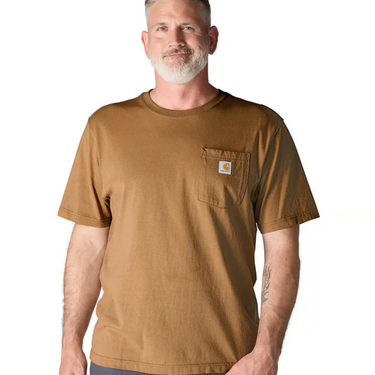 Carhartt Iconic K87 Pocket T-Shirt (Carhartt Brown) Size 3XLT