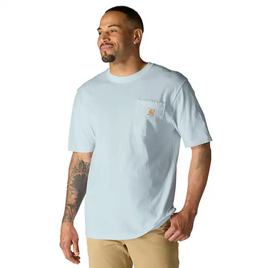 Carhartt Iconic K87 Pocket T-Shirt (Early Fog) Size XLT