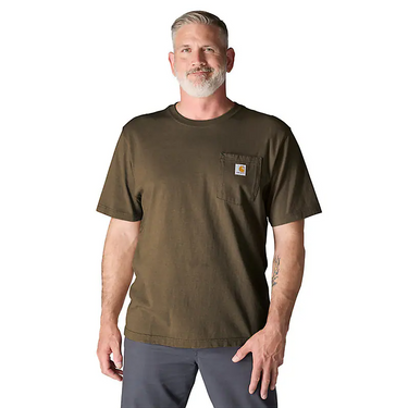 Carhartt Iconic K87 Pocket T-Shirt (Burnished Logs Heather) Size LT