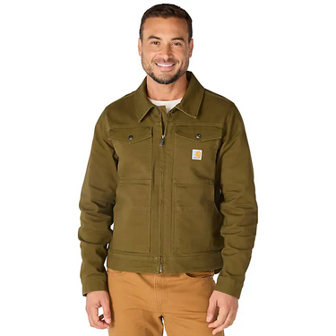 Carhartt Rugged Flex® Duck Berwick Jacket (Burnished Logs) Size L