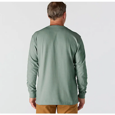 Carhartt Dearborn Loose LS Logo T-Shirt (Green Slate) Size M