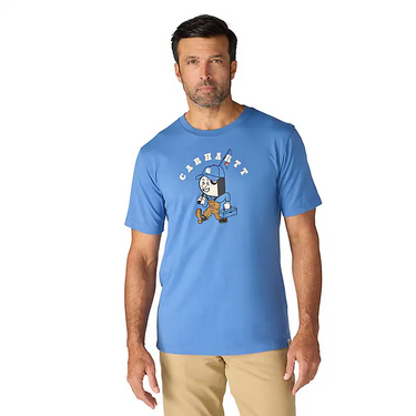 Carhartt Irvine Relaxed Fishing T-Shirt (Dark Tranquil Blue) Size L