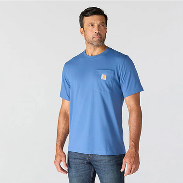 Carhartt Irvine Relaxed Skull T-Shirt (Dark Tranquil Blue) Size M