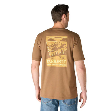 Carhartt Irvine Relaxed Outdoor T-Shirt (Red Duck Heather) Size S