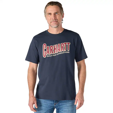 Carhartt Irvine Relaxed Generations T-Shirt (Navy) Size S