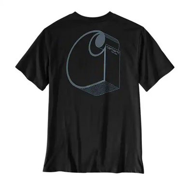 Carhartt Irvine Relaxed 3D Logo T-Shirt (Black) Size S