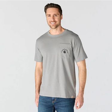 Carhartt Irvine Relaxed Work T-Shirt (Weather Ash Heather) Size 4XL