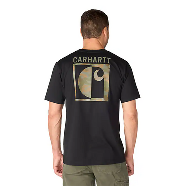 Carhartt Irvine Relaxed Block Camo T-Shirt (Black) Size L