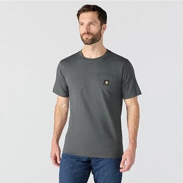 Carhartt Irvine Relaxed Block Camo T-Shirt (Carbon Heather) Size S