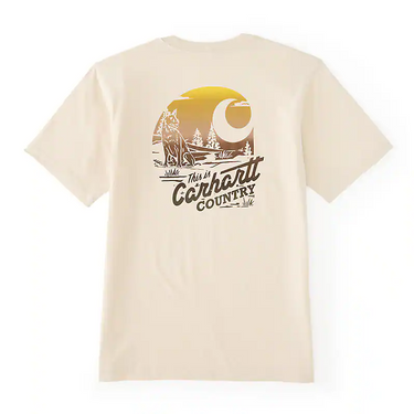 Carhartt Irvine Relaxed Country T-Shirt (Oat Milk) Size S