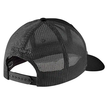 Carhartt Rugged Flex® Twill Mesh-Back Logo Patch Cap (Black)