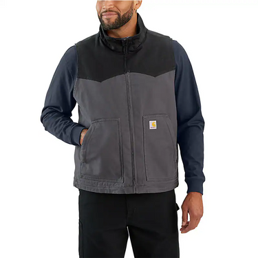 Carhartt Montana Rugged Flex® Relaxed Fit Duck Vest (Shadow/Black) Size M