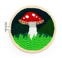 Kikkerland Punch Needle Kit - Mushroom