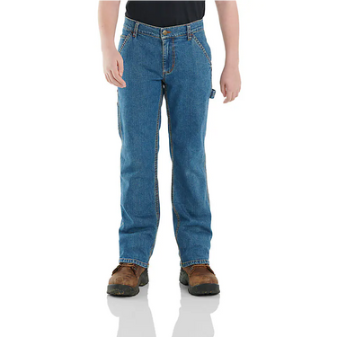 Carhartt Boy's Denim Dungaree Pant (Indigo) Size 7