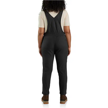 Carhartt Women's Force® Relaxed Fit Ripstop Bib Overall (Black) Size L