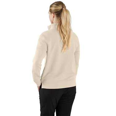 Carhartt Women's TENCEL™ Fiber Series Relaxed Fit Half-Zip Sweatshirt (Oat Milk) Size L