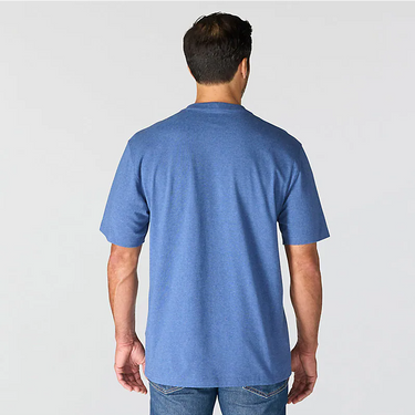Carhartt Dearborn Loose Logo T-Shirt (Dark Tranquil Blue Heather) Size M