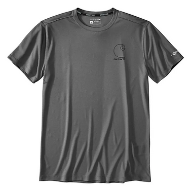 Carhartt Force Sun Defender™ Relaxed Logo T-Shirt (Steel Heather) Size XXL