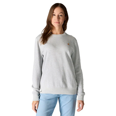 Carhartt Women's TENCEL™ Fiber Series Relaxed Fit French Terry Crewneck Sweatshirt (Heather Grey) Size S