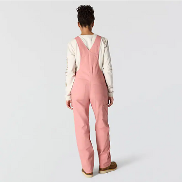 Carhartt Women's Work Overall - Loose Fit - Canvas - Rugged Flex® - Double Knee (Pink Tint) Size XXL Tall