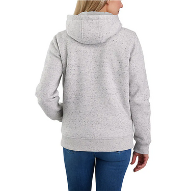 Carhartt Women's Relaxed Fit Midweight Sherpa-Lined Full-Zip Sweatshirt (Asphalt Heather Neptune) Size XL