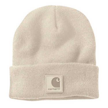 Carhartt Tonal Patch Beanie (Oat Milk)