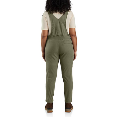 Carhartt Women's Force Ripstop Bib Overall (Dusty Olive) Size L