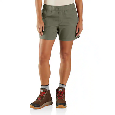 Carhartt Women's Force Ripstop Short (Dusty Olive) Size S