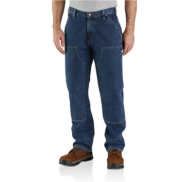 Carhartt Loose Straight Double-Front Denim Dungaree (Canal) Size 38x32
