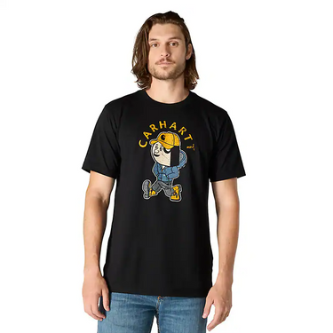 Carhartt Relaxed Fit Lightweight Short-Sleeve Active Jac Graphic T-Shirt (Black) Size XXL