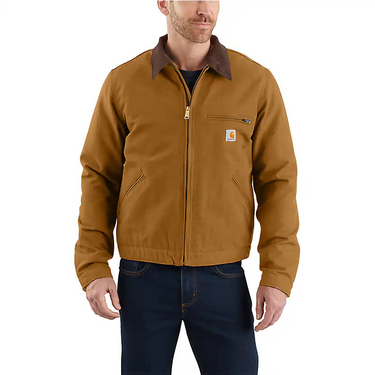 Carhartt Men's Blanket-Lined Detroit Jacket - Relaxed Fit (Carhartt Brown) Size 3XLT