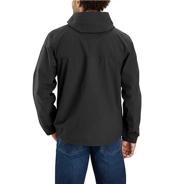 Carhartt Men's Storm Defender® Waterproof Jacket - Relaxed Fit - Lightweight Packable (Black) Size 2XLT