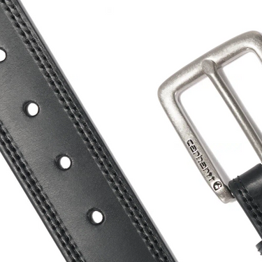 Carhartt Engraved Leather Buckle Belt (Black) Size 44