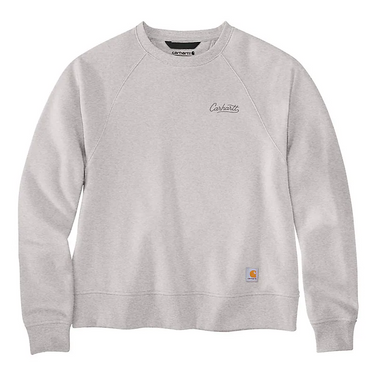 Carhartt Women's Women's Sawyer Crewneck Sweatshirt (Heather Grey) Size L