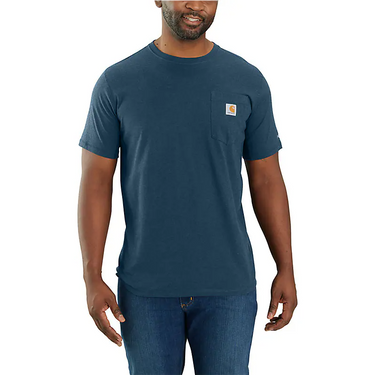 Carhartt Force® Relaxed Fit Short-Sleeve Pocket T-Shirt (Light Huron Heather) Size LT