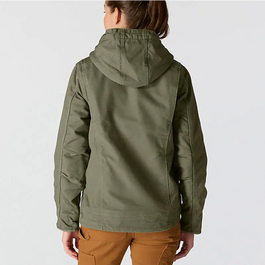 Carhartt Women's Sherpa Lined Jacket - Loose Fit - Washed Duck (Basil) Size 3XL