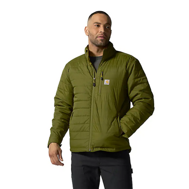 Carhartt Men's Rain Defender® Insulated Jacket - Relaxed Fit (Dark Bronzed Green) Size XL