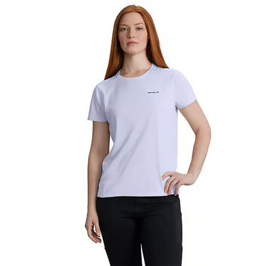 Carhartt Women's Force Sun Defender™ Relaxed Fit Short-Sleeve Shirt (Fresh Lavender) Size XXL