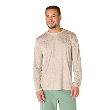 Carhartt Force Sun Defender™ Relaxed Print LS T-Shirt (Cobblestone Terrain Camo) Size XL